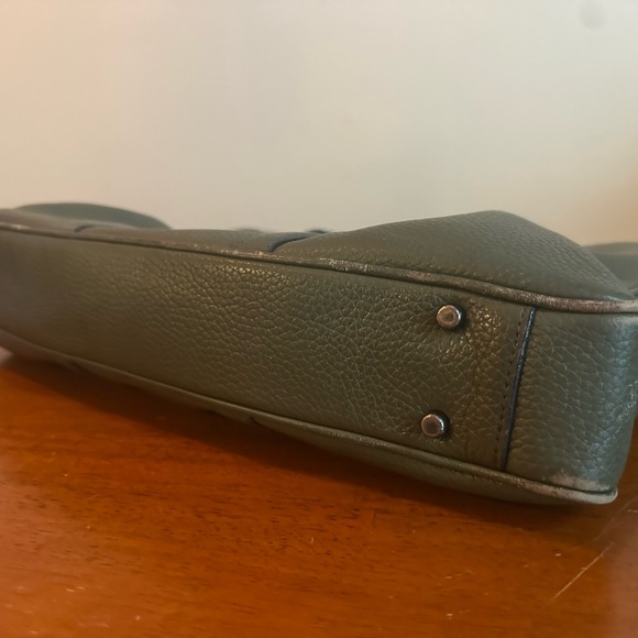 Coach - Adorable Green Pebble Leather Briefcase (MSRP $295) - Picture 3 of 7